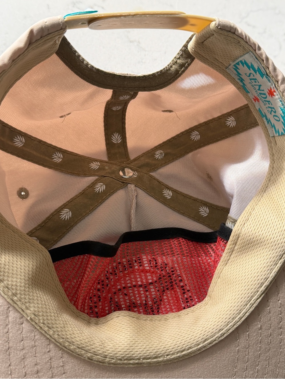 Sendero Provisions Mountain Lion Hat Cream Khaki Snapback Cap - Picture 5 of 6